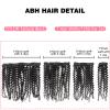 ABH AMAZINGBEAUTY Kinky Curly Human Hair Clip ins - 22 Inch, 7 Pcs Full Head - 3c/4a Brazilian Remy - Natural Black view 4