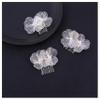3Pcs Wedding Flower Bridal Hair Combs Handmade Gold Vintage Wedding Hair Comb Rhinestones Bridal Hair Pieces (Silver) view 1