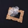 3Pcs Wedding Flower Bridal Hair Combs Handmade Gold Vintage Wedding Hair Comb Rhinestones Bridal Hair Pieces (Silver) view 4