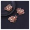 3Pcs Wedding Flower Bridal Hair Combs Handmade Gold Vintage Wedding Hair Comb Rhinestones Bridal Hair Pieces (Gold) view 1