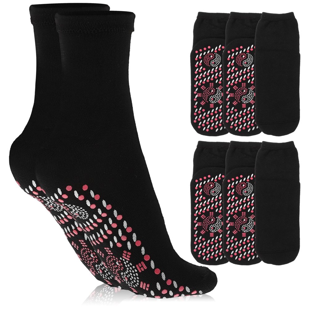 FOMIYES 4 Pairs of Winter Thermal Socks Warm Foot Socks Anti-Freezing Breathable Foot Warmer for Women Men