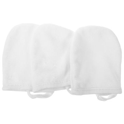 Facial Mitts: 9 pcs Facial Cleaning Gloves Makeup Removal Puff Reusable Cosmetic Cleansing Pads Thickened Washable Face Cloths