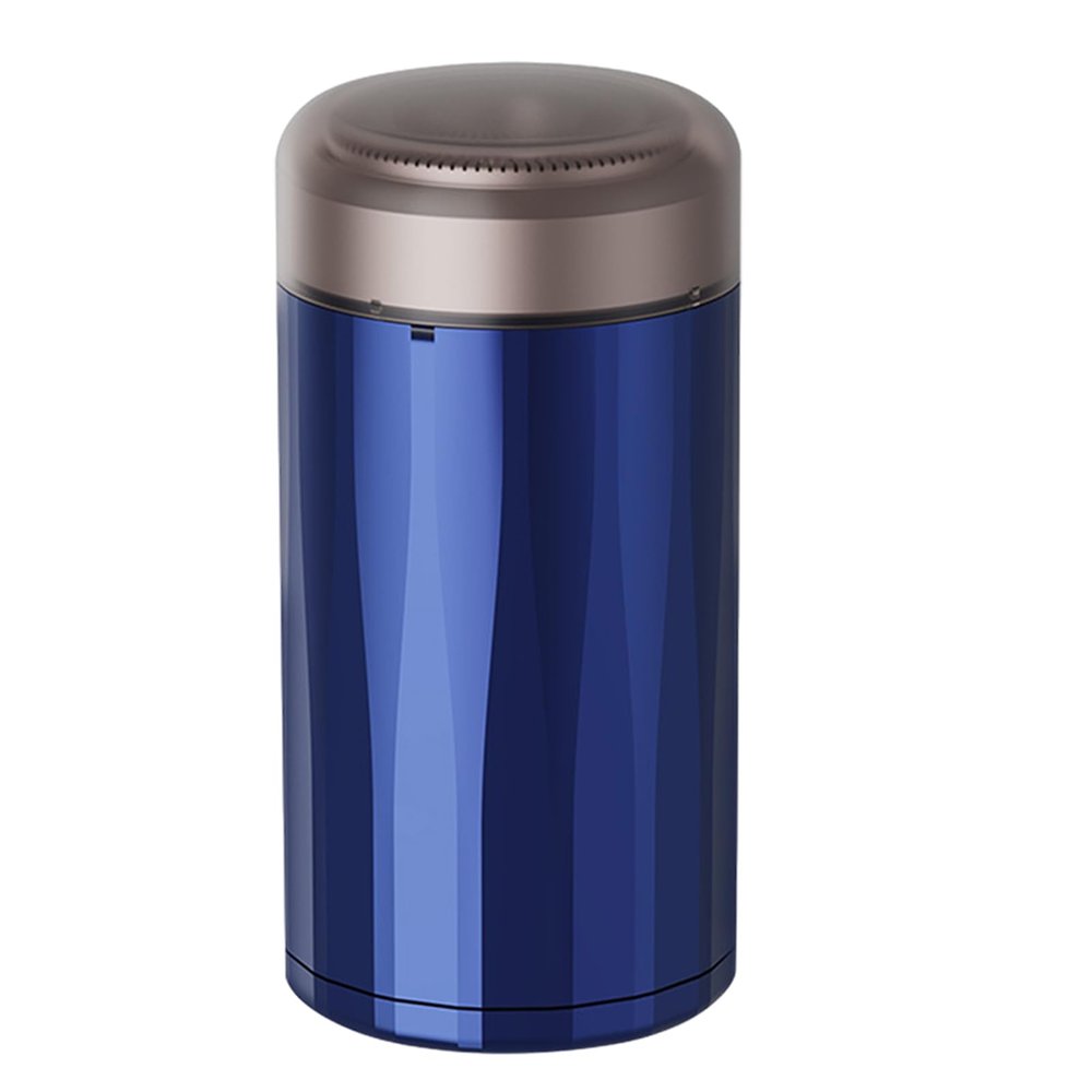 Electric Shaver - Mini Portable Car Rechargeable Beard Razor Electric Small Body Wash Small Steel Rechargeable Wet & Dry Shaver (Blue)