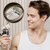 Electric Shaver - Mini Portable Car Rechargeable Beard Razor Electric Small Body Wash Small Steel Rechargeable Wet & Dry Shaver (Black) view 4
