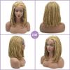 Curve Hair 3"x3.8" Handmade Lace Front Bob Braided Wigs with Baby Hair, Blonde, 16 Inch, #27/613M, Glueless, Heat Resistant, Synthetic, Lightweight, Adult, Female, Wig view 2