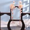 2pcs Hanfu Hairpin Vintage Hair Clip Long Tassel Flowers Hair Stick Hanfu Headpieces Hairpins Jade Flower Hairpins Women Hair Accessories (A) view 1