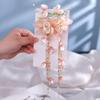 2pcs Hanfu Hairpin Vintage Hair Clip Long Tassel Flowers Hair Stick Hanfu Headpieces Hairpins Jade Flower Hairpins Women Hair Accessories (A) view 3