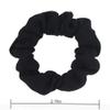 12pcs Cotton Hair Scrunchies Single Jersey Solid Color Ponytail Holders Elastic Hair Ties for Women Accessories (Light Grey) view 3