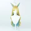 osseoca Light blonde blue green splicing long curly hair big wave curls bangs cos anime exhibition wig + ears 80cm 31inch (Neo Universe:wig + ears) view 3
