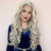 IMSTYLE Highlight Brown Blonde Piano Color Long Synthetic Lace Front Wigs for Women Thick Synthetic Drag Wig Heat Resistant Hair with Natural Hairline 26 Inch view 2
