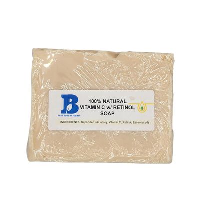 100% Natural Vitamin C with Retinol Soap - Various Soap Cut sizes (Brick 9-10.9 oz, Hi Exfol Loofah Sponge)