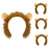 SIOTMERA 4Pack Lion Ears Headband - Plush Realistic Animal Hairband Costume, Halloween Cosplay Birthday Washing Face Makeup Party Mardi Gras Accessories Unisex view 1