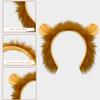 SIOTMERA 4Pack Lion Ears Headband - Plush Realistic Animal Hairband Costume, Halloween Cosplay Birthday Washing Face Makeup Party Mardi Gras Accessories Unisex view 2