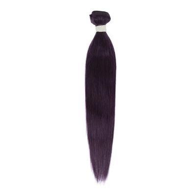 Youllyuu Colored Human Hair Bundles 30 Inch Purple Straight Remy Brazilian Hair Extensions Blonde Colored Single Bundles PURPLE 24inches#10A