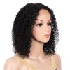 Youllyuu Curly Human Hair Wigs For Women 4X4 Lace Closure Deep Wave Remy Brazilian Wigs 13X6X1 Deep Wave Bob Wigs Natural Color 13 * 6 * 1#8inches#180% view 1