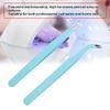 2Pcs Stainless Steel Nail Art Tweezers, Multifunctional Nail Art Sticker for Eyelash Extensions, Anti static Straight Curved Head Manicure Tweezers for Women(Blue) view 4