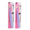 2Pcs Stainless Steel Nail Art Tweezers, Multifunctional Nail Art Sticker for Eyelash Extensions, Anti static Straight Curved Head Manicure Tweezers for Women(Purple) view 1