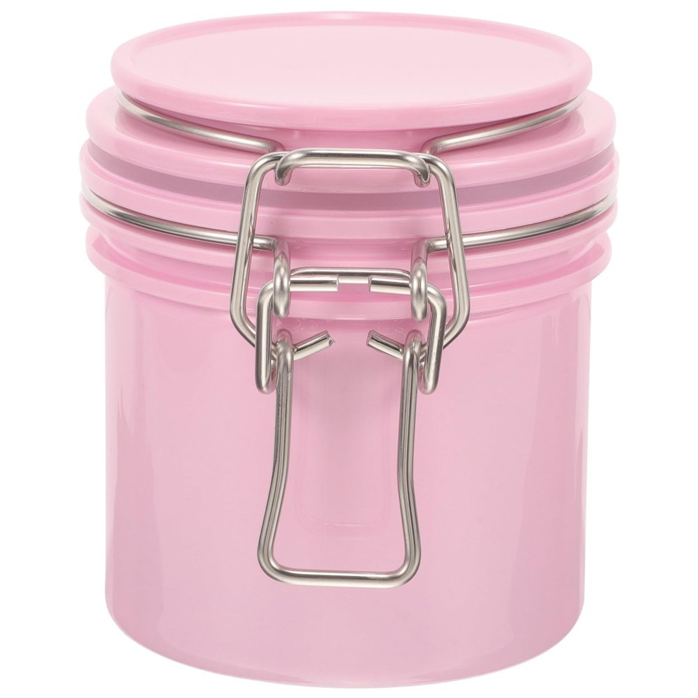 Mobestech Lash Glue Storage Container Airtight Eyelash Adhesive Organizer Pink 6.76Oz Grafting Glue Tank for False Lash Extensions