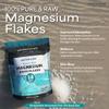 Aromasong Magnesium Flakes from The Dead Sea, 14 OZ. Resealable Pack- Muscle Relaxing Magnesium Chloride Bath Salts Soak. view 3