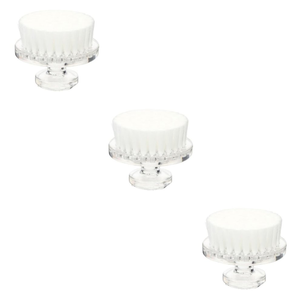 Beaupretty 3pcs Face Cleaning Brush Soft Bristle Facial Scrubber for Skin Care Deep Pore Cleansing