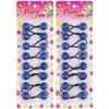 16 Pcs 20mm Hair Ties Hair Accessories for Girls Pearl Color Hair Ties with Balls Bubble Twinbead Ponytail Holders (Blue) view 1