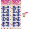16 Pcs 20mm Hair Ties Hair Accessories for Girls Pearl Color Hair Ties with Balls Bubble Twinbead Ponytail Holders (Blue) view 2