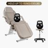 V VDLONSY Facial Chair Massage Table 73inch Adjustable Tattoo Chair for Artist with Stool Facial Bed for Spa Beauty Esthetician Gray view 3