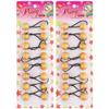 16 Pcs 20mm Hair Ties Hair Accessories for Girls Pearl Color Hair Ties with Balls Bubble Twinbead Ponytail Holders (Gold) view 1