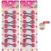 16 Pcs 20mm Hair Ties Hair Accessories for Girls Pearl Color Hair Ties with Balls Bubble Twinbead Ponytail Holders (Red) view 2