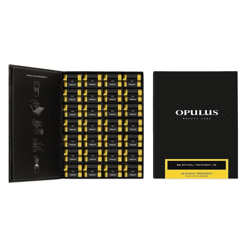 OPULUS Beauty Labs 0.1% Retinol Cream 3.2 Ounce, R3 Night Cream For Face, Skin Care Routine, Daily Face Moisturizer, Contains Vitamin C & Bakuchiol, Brighten. Rejuvenation*Activator sold separately*