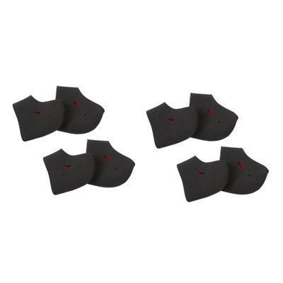 FOMIYES 4pairs -Cracking Heel Socks with Holes Comfortable Heat Socks for Plantar Achilles Black Heel Protectors for Shoes Sneakers and Boots