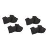 FOMIYES 4pairs -Cracking Heel Socks with Holes Comfortable Heat Socks for Plantar Achilles Black Heel Protectors for Shoes Sneakers and Boots view 1