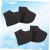 FOMIYES 4pairs -Cracking Heel Socks with Holes Comfortable Heat Socks for Plantar Achilles Black Heel Protectors for Shoes Sneakers and Boots view 3