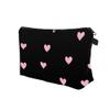 Aiphamy Cute Travel Makeup Bag Cosmetic Bag Small Pouch Gift for Women (Pink Heart) view 2