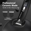 ManWills Replaceable Shaver - 2 Replaceable Ceramic Blades - Sharp & Gentle, Ball Shaver Men IPX7 Waterproof, Pubic Hair Trimmer Men, 7000RPM Mens Grooming Kit view 2