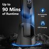 ManWills Replaceable Shaver - 2 Replaceable Ceramic Blades - Sharp & Gentle, Ball Shaver Men IPX7 Waterproof, Pubic Hair Trimmer Men, 7000RPM Mens Grooming Kit view 3