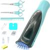Cordless Vacuum Hair Clipper for Baby,Wireless Professional Beard & Hair Trimmer,Rechargeable Waterproof Home Haircut Kit for Kids & Men,Electric Automatic Hair Suction,with Professional Hair Scissors view 1