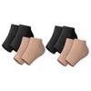 FOMIYES 4pairs Elastic Heel Socks for Women Silicone Heel Protectors Comfortable Foot Sleeves Toeless Socks Support view 1