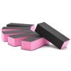 PrettyClaw 10pc Disposable Mini Nail Buffer Block Nail Manicure Pedicure Kit 120/120/120 Black Grit Sanding Blocks Nail File 3 Sided (Purple) view 4