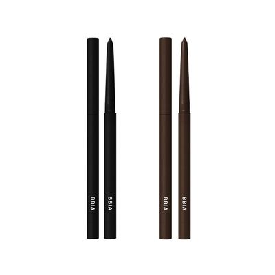 BBIA Last Auto Gel Eyeliner Waterproof Eyeliner 2P SET / (01 NOIR) + (02 JAZZ) Bundle