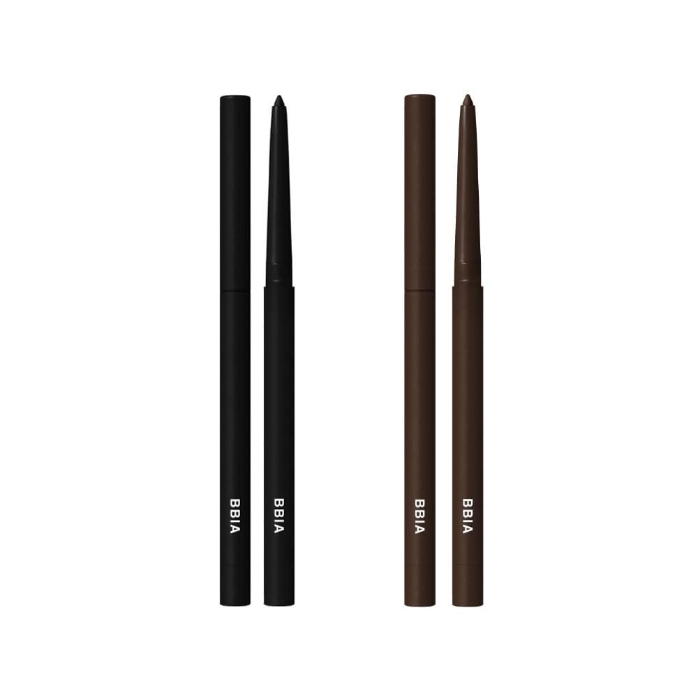 BBIA Last Auto Gel Eyeliner Waterproof Eyeliner 2P SET / (01 NOIR) + (02 JAZZ) Bundle