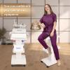 Upgrade Esthetician Beauty Trolley Cart with Wheels and 2 Trays, 4 Tier Beauty Rolling Cart, Spa Salon, Beauty Machine Trolley, Load 135lbs, 26.7 x 13.8 x 15 inch view 4