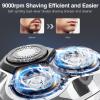 YIRISO Electric Razor for Men, 90Min Long-Lasting Shaver with 4D Floating Head & LCD Display, Ultra Smooth for Sensitive Skin, IPX6 Waterproof, USB-C Fast Charge, with Travel Case - Ideal Gift view 2