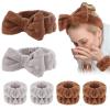 WHAVEL 6PCS Spa Headband and Wristbands Set, Face Wash Headband Wrist Bands for Washing Face Makeup Skincare Hair Band Skin Care Accessories Tools view 1