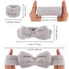 WHAVEL 6PCS Spa Headband and Wristbands Set, Face Wash Headband Wrist Bands for Washing Face Makeup Skincare Hair Band Skin Care Accessories Tools view 2