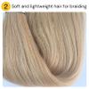 Brown Blonde Braiding Hair Pre stretched Box Braiding Hair Extensions Feed in Braids view 4