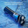 LEONYS Electric Shavers for Men, Men's Electric Shaver 3D Floating Blade Washable Type-C Rechargeable Razor Waterproof Digital Display Face Shaving Beard Machine view 2