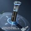 LEONYS Electric Shavers for Men, Men's Electric Shaver 3D Floating Blade Washable Type-C Rechargeable Razor Waterproof Digital Display Face Shaving Beard Machine view 3