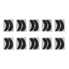 10 Pairs Half Moon Shaped Reusable Under Eye Pads for Eyelash Extension Excellent Silicone Under Eye Pads for Lash Extension with Individually Package (Black) view 1