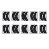 10 Pairs Half Moon Shaped Reusable Under Eye Pads for Eyelash Extension Excellent Silicone Under Eye Pads for Lash Extension with Individually Package (Black) view 2